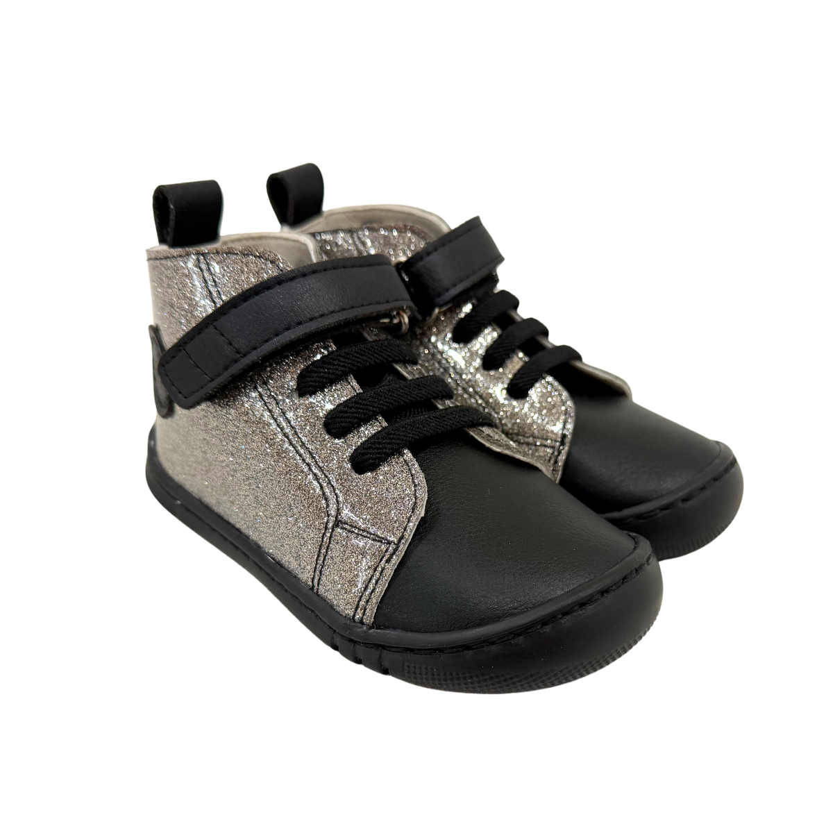 Botín Respetuoso Glitter Gris Piruflex