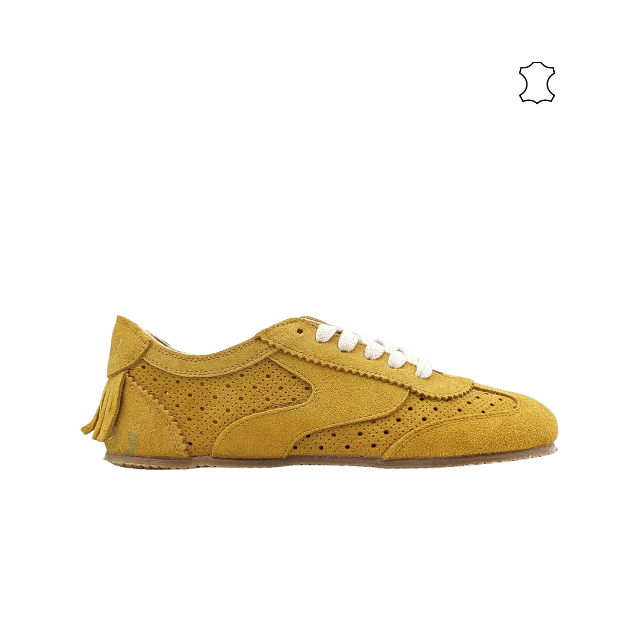 Zapatillas Mostaza con Flecos MTNG