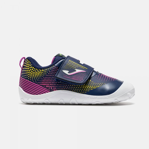 Zapatilla Deportiva Barefoot Baby Azul Marino/Multicolor Joma