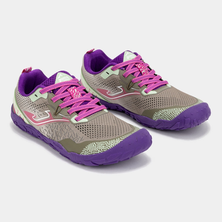 Deportivo Barefoot Tundra Cordones Gris/Morado Joma
