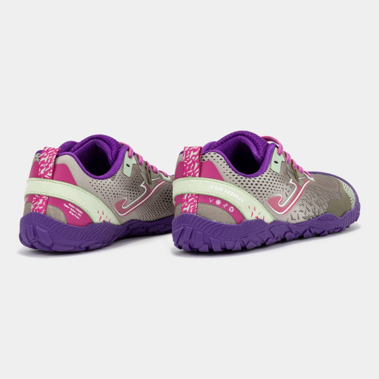 Deportivo Barefoot Tundra Cordones Gris/Morado Joma