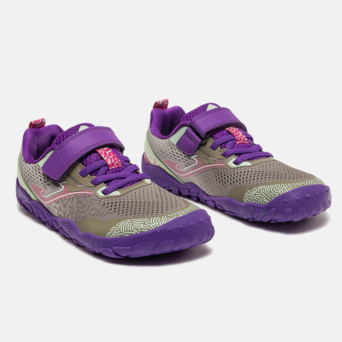 Deportivo Barefoot Tundra Velcro Gris/Morado Joma