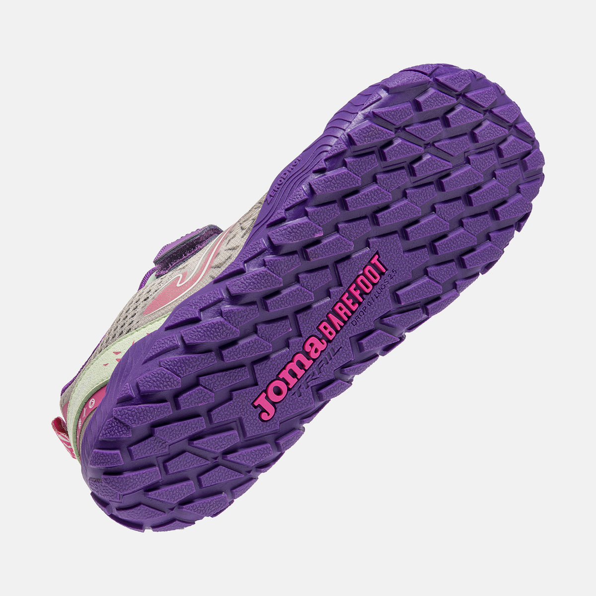 Deportivo Barefoot Tundra Cordones Gris/Morado Joma