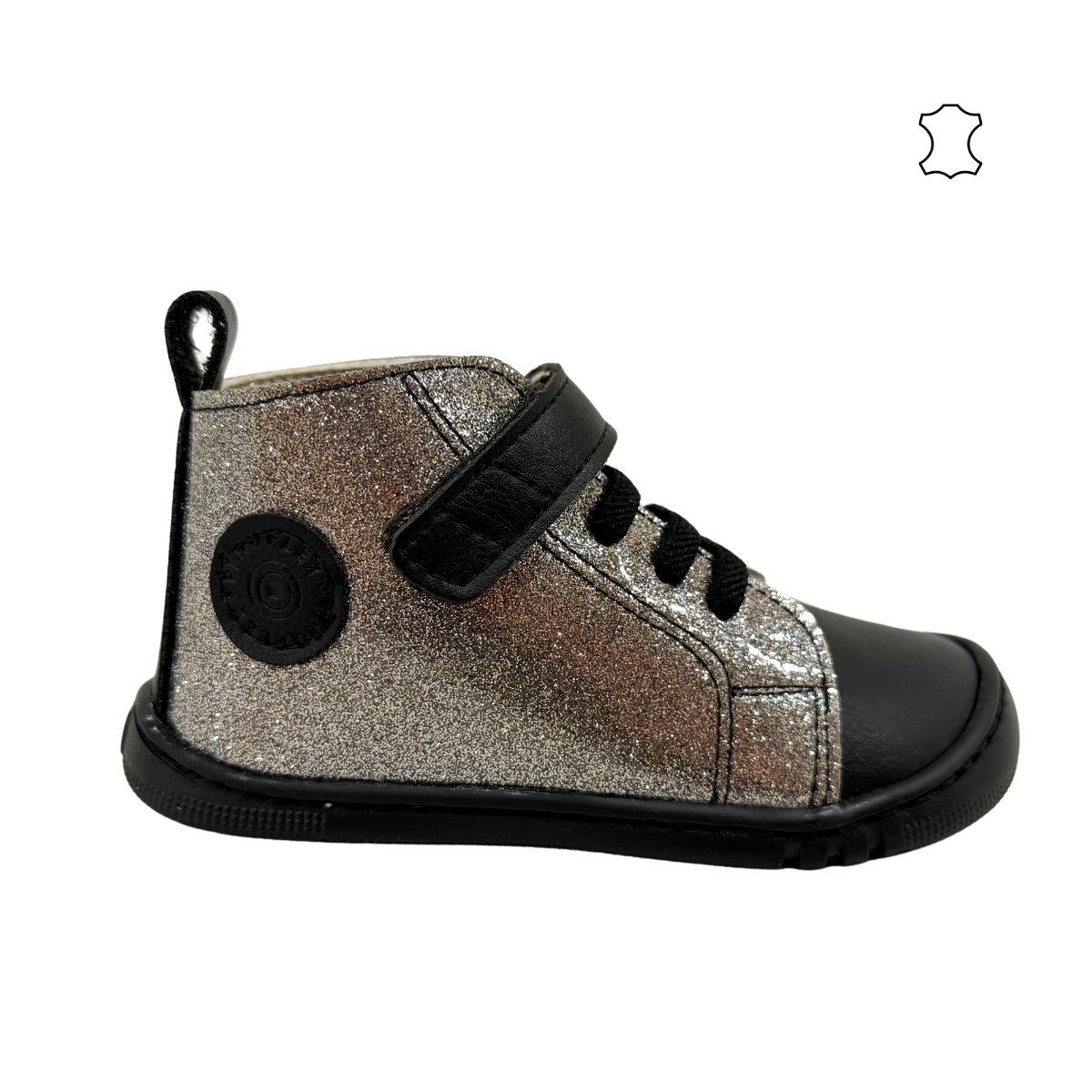 Botín Respetuoso Glitter Gris Piruflex