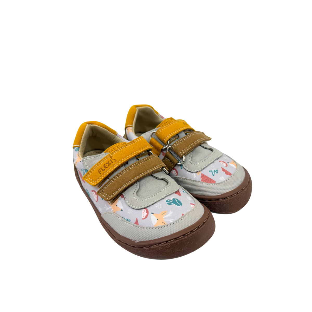 Zapatillas Respetuosas Gris Estampado 9015-R FlexiNens