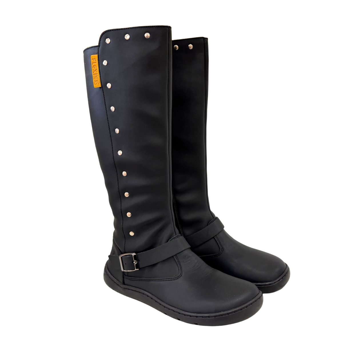 Bota Respetuosa 9092S Negro Tachuelas Flexi Nens