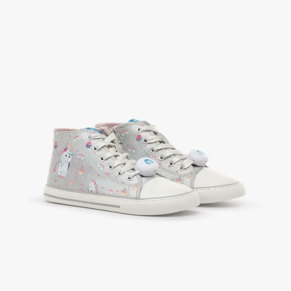Bota Respetuosa Luces Plata Unicornio MTNG