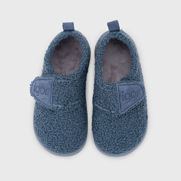 Zapatilla de Casa Respetuosa Junior Rizo Azul Igor