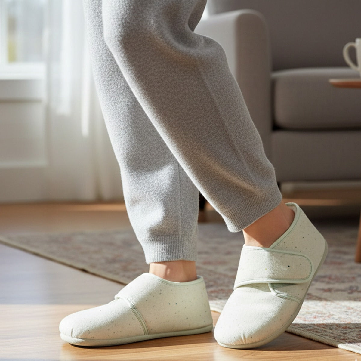 Zapatillas barefoot casa menta